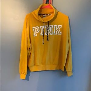 PINK cowl neck hoodie